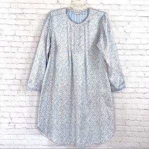Miss Elaine Nightgown Paisley Blue Print Medium